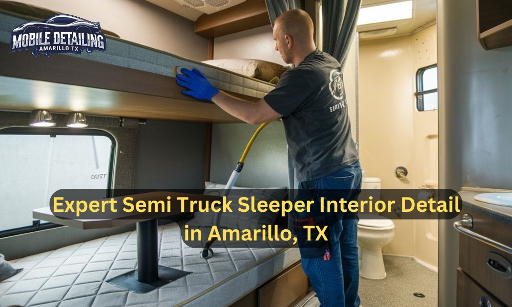 Expert Semi Truck Sleeper Interior Detail in Amarillo, TX