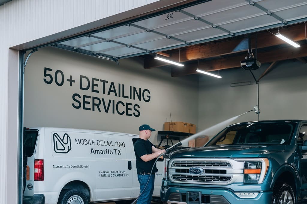 comprehensive range of over 50 detailing services